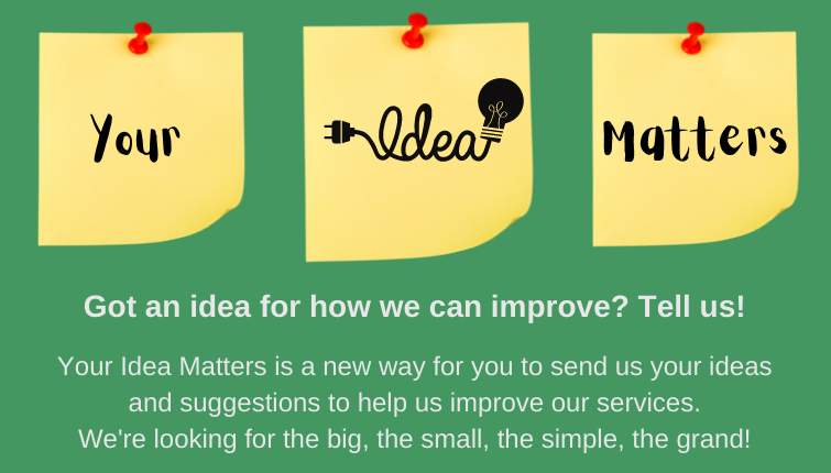 Your Idea Matters send an idea today!