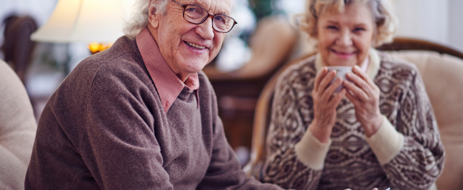 Older Smiley Couple